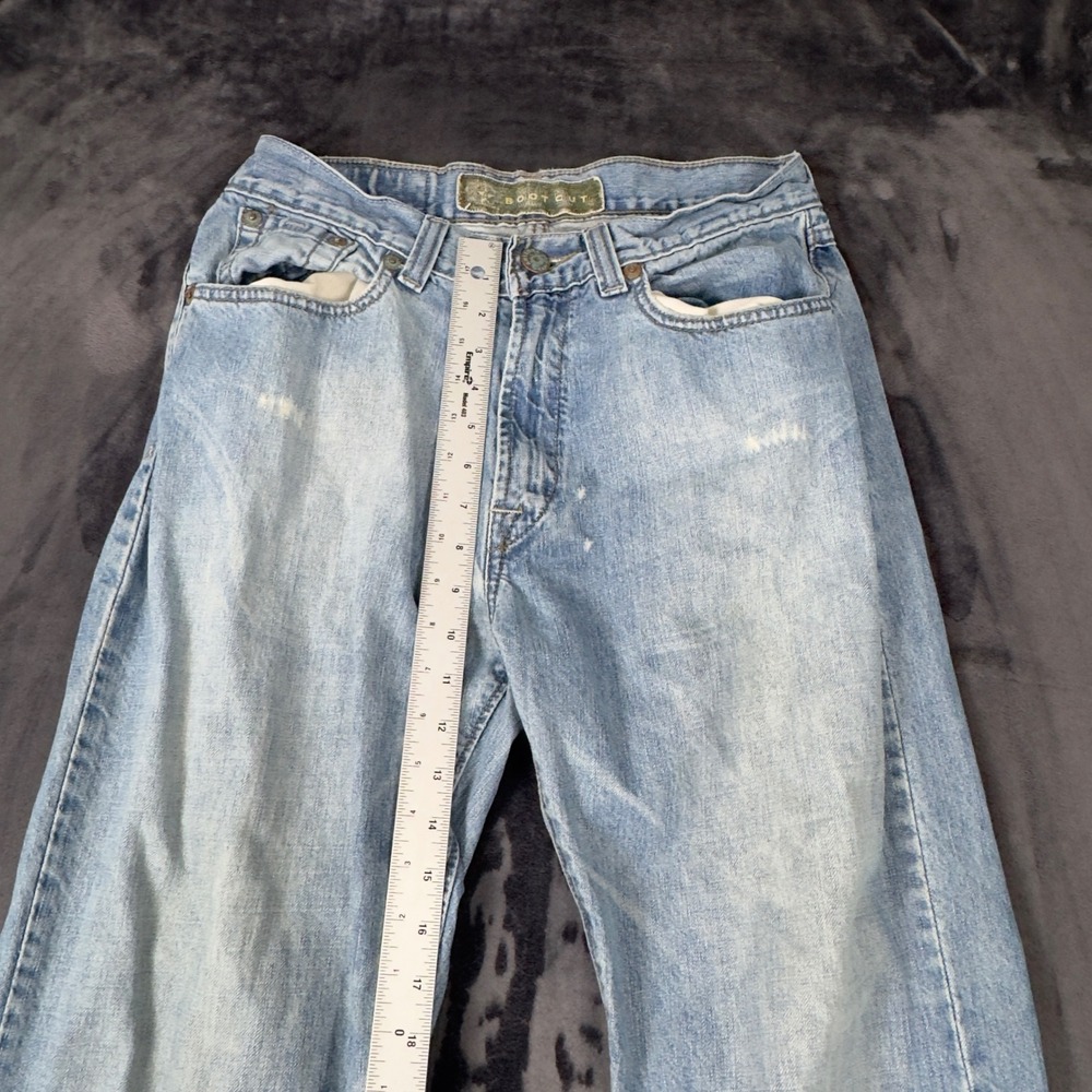 Arizona Jean Company Bootcut Jeans Mens 32x30 Light Wash Distressed Denim 3050 - Picture 2 of 8